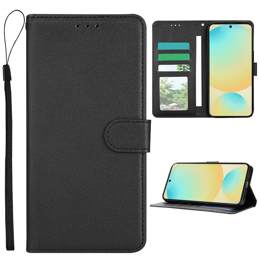 Portemonnee met kaartsleuf Magnetische flip lederen tas voor Samsung Galaxy S25 FE S24 Ultra S23 S22 S21 S20 FE S10 Plus S9 kaarttas