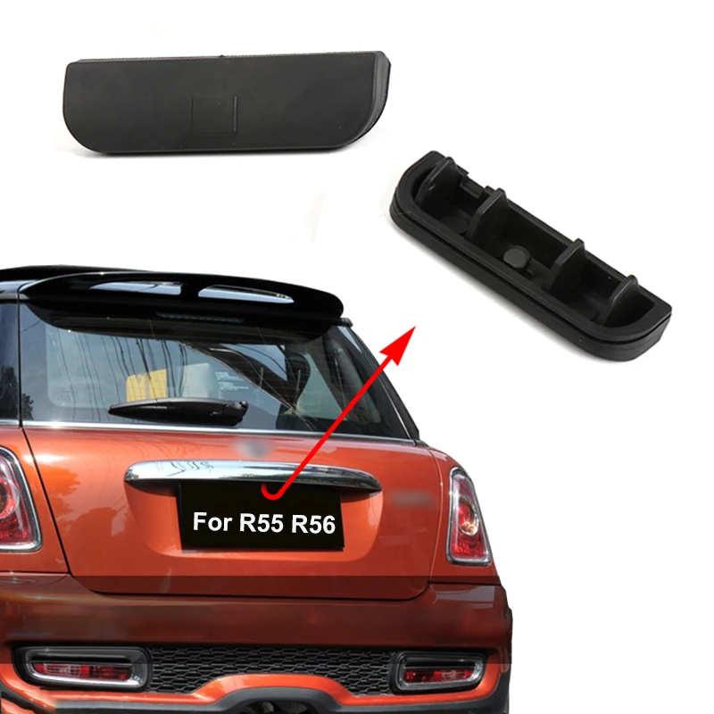Cubierta de botón de manija de puerta trasera de maletero de parachoques trasero de coche para MINI Cooper One R50 R52 R55 R56 accesorios de decoración Exterior