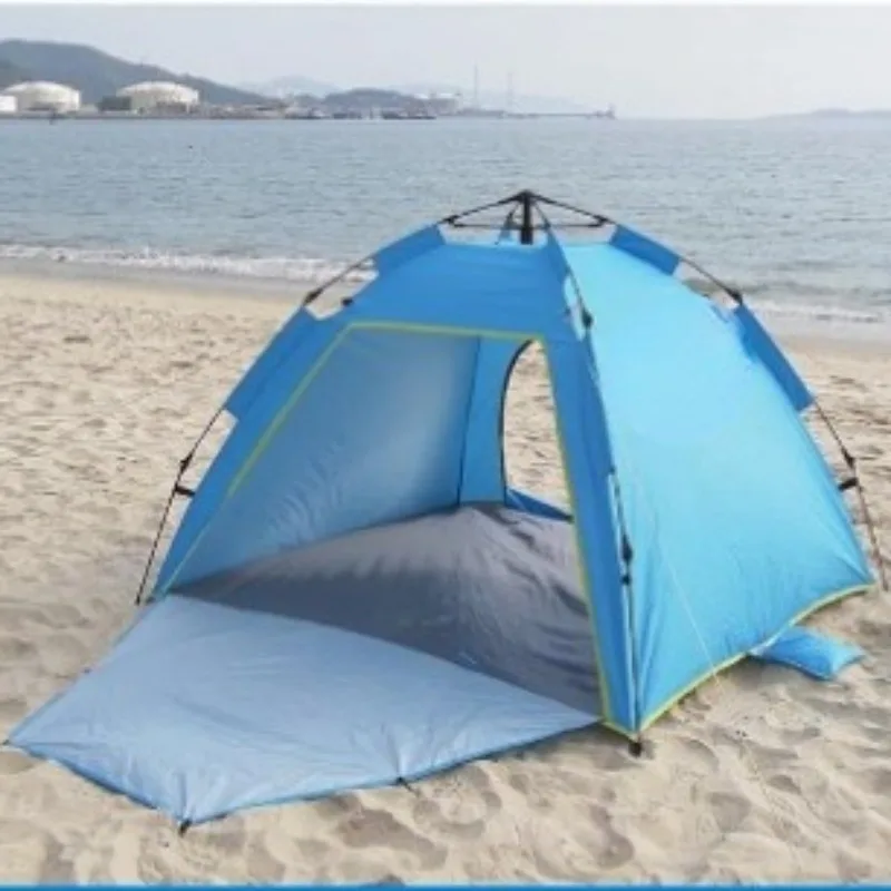 Imagem -06 - Tenda Portátil ao ar Livre Pop up Praia Extra Large Sun Shelter com Porta Dupla Adequado para Pesca e Piquenique