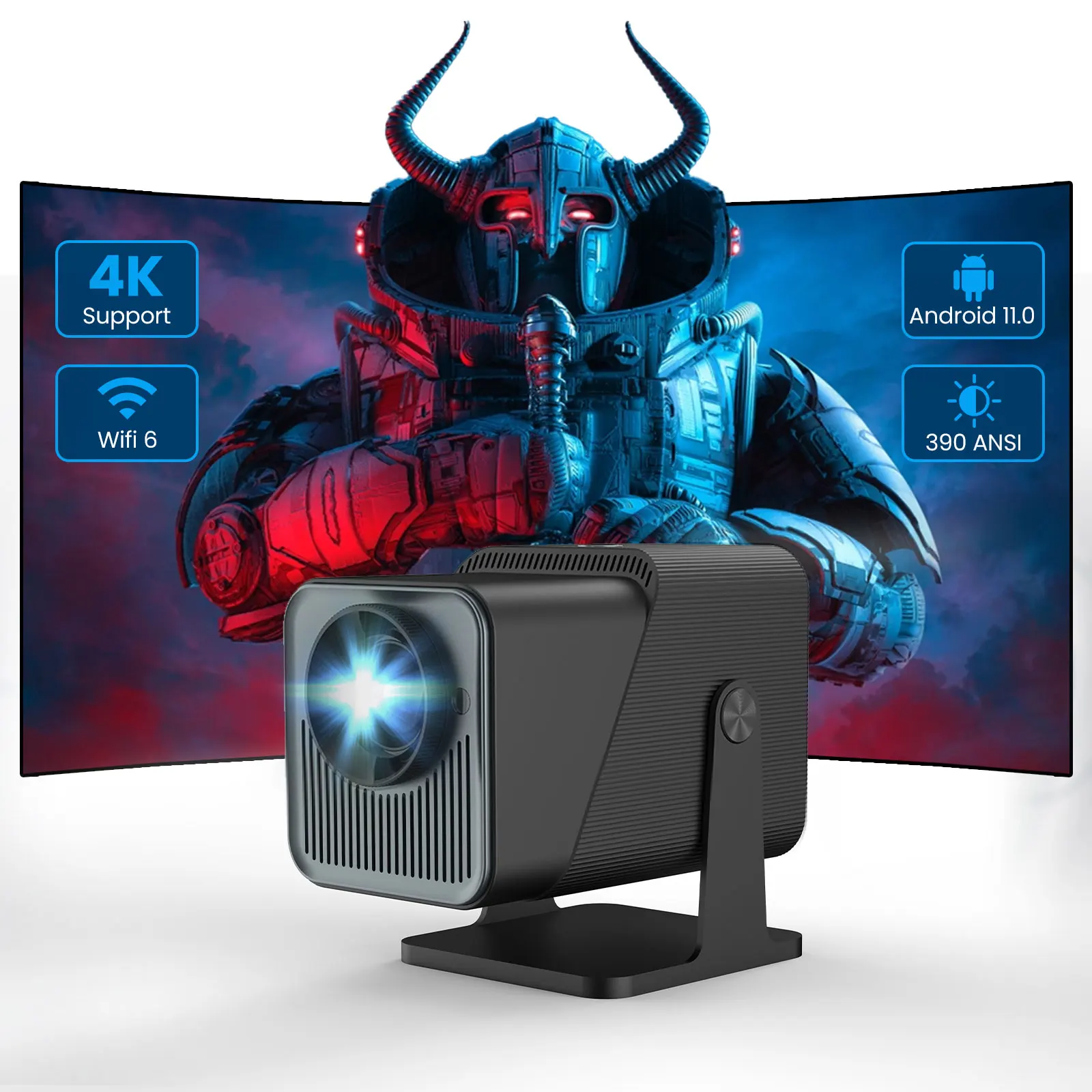 

Flyin Projector FY360 2025 Hot Sale High Quality HD 3D Mini Pocket Projector With Android 4K Video Movie WiFi Portable Features