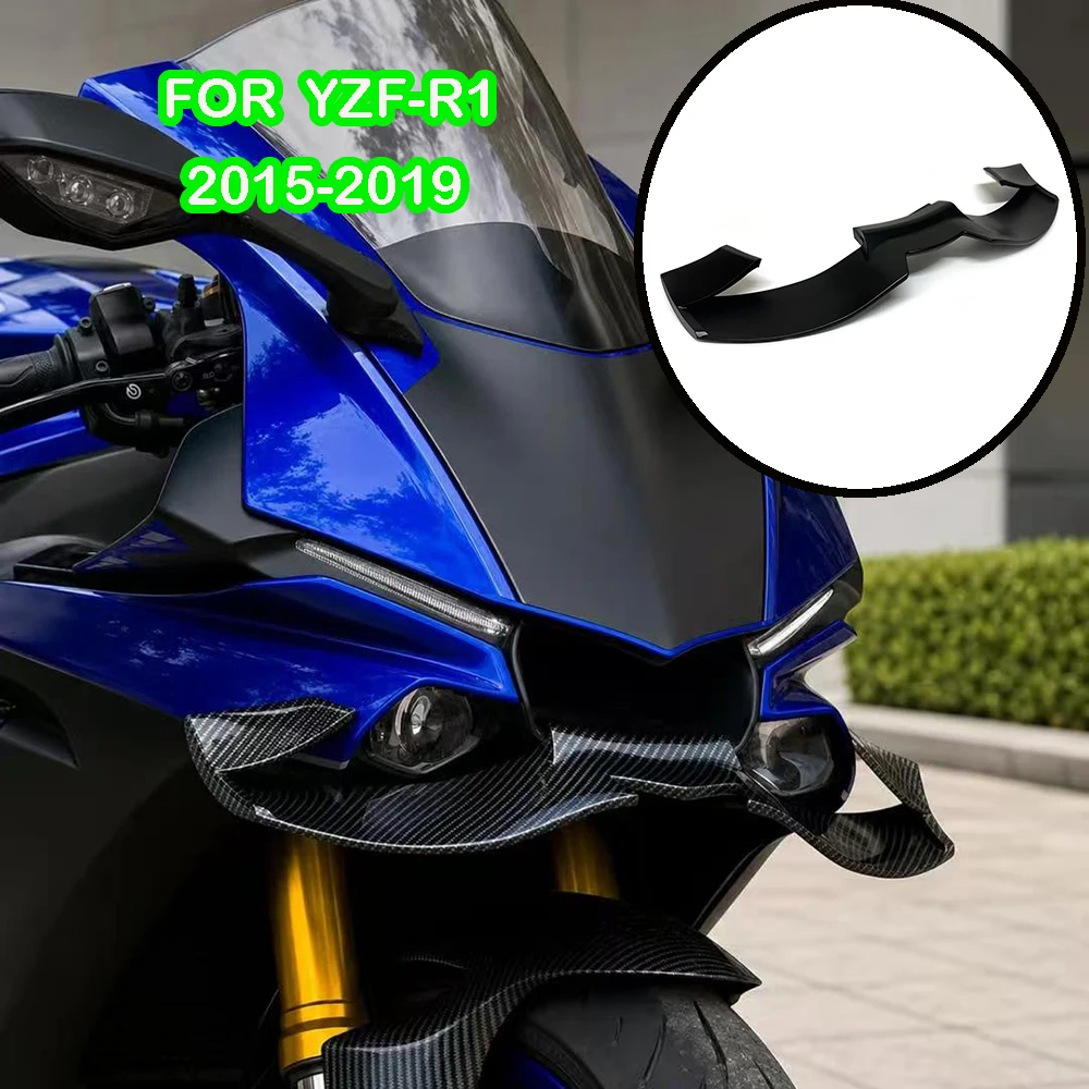 For YAMAHA YZF-R1 Front Spoiler Lower Spoiler Lower Lip YZF R1 2015 2016 2017 2018 2019 GP Wing Downforce Naked Frontal Spoilers