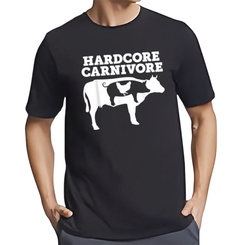 Carnivore, Cochon de vache jetable, T-shirt cadeau drôle de mangeur de viande Keto S-5XL