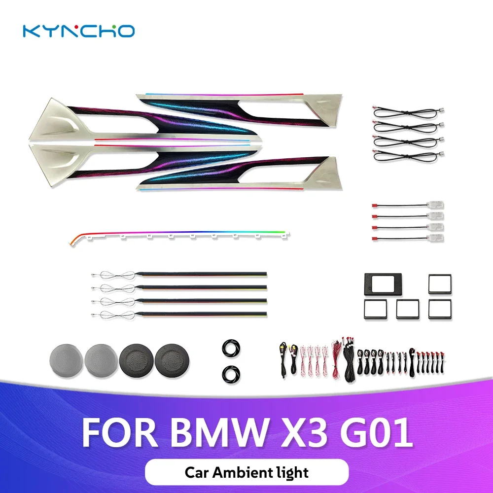For BMW X3 G01 X4 G02 LED Car Ambient Light Interior Symphony Ceiling Light Automotive Ambient Lighting with Colorful Features