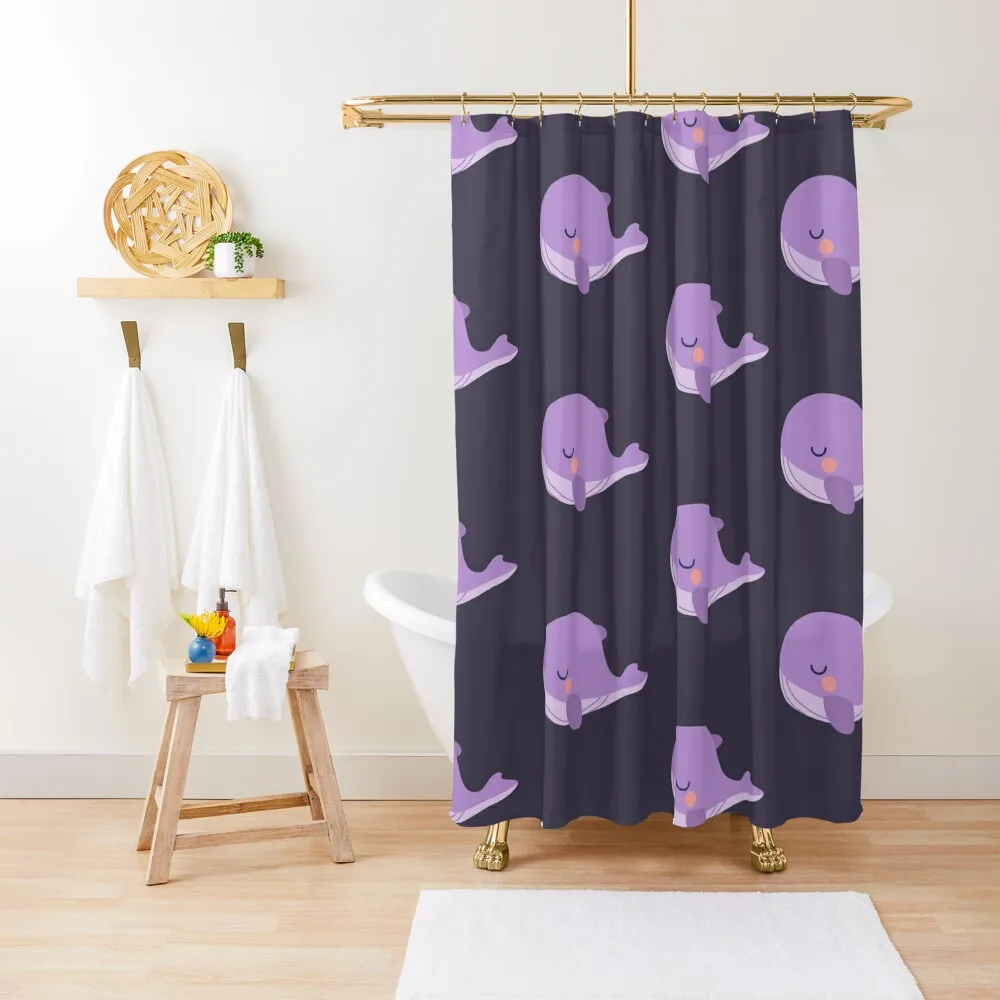 

Tinytan purple whale plush Shower Curtain Bathroom And Shower Bathroom Shower Luxury Bathroom Curtain
