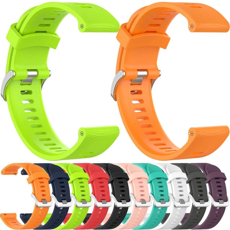 Оригинальный ремешок для часов Garmin 245, ремешок для Garmin Vivoactive 3 Venu/Forerunner 645, 245 м, силиконовый ремешок, аксессуары для часов