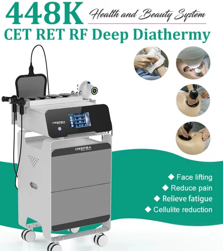 448khz tecar therapy physiotherapy rotation rf massage muscle relaxed machine