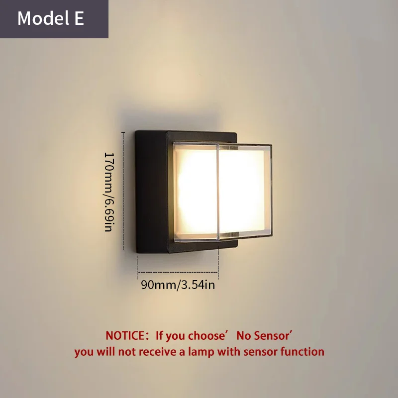 None LED Außenwandlampe 6