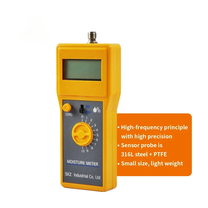 SKZ111C OEM portable food digital moisture tester with 10th measurement switch stalls