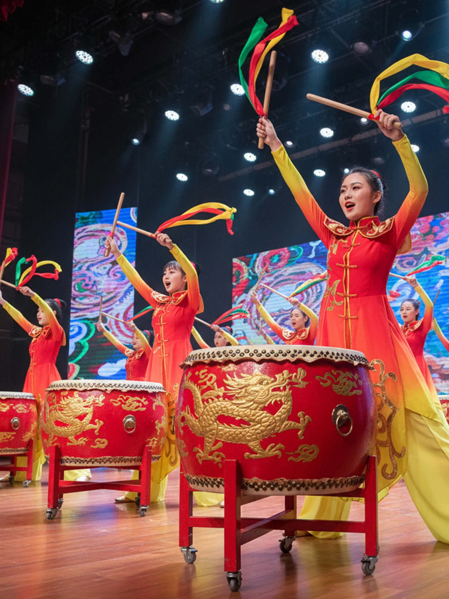 

Новый сценический костюм для барабанщиков 2025 года: мужской и женский, для выступлений с поясными и петушиными барабанами, модели M и Fem, одежда для сценических выступлений