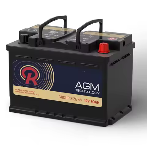 AGM Battery BCI Group 48 Car Battery-12v 70Ah H6 Size 48 Automotive Battery, 12V Battery Start and Stop, Customized