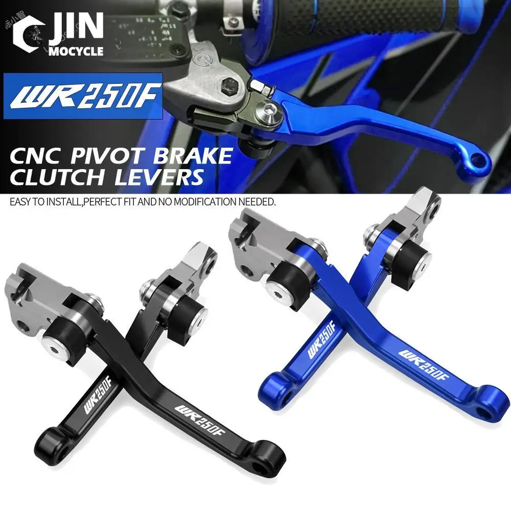 Motocross Foldable Pivot Dirt Bike CNC Brake Clutch Levers Cable Lever Handle For YAMAHA WR250F WR 250F 2001-2015 2014 2013 2012