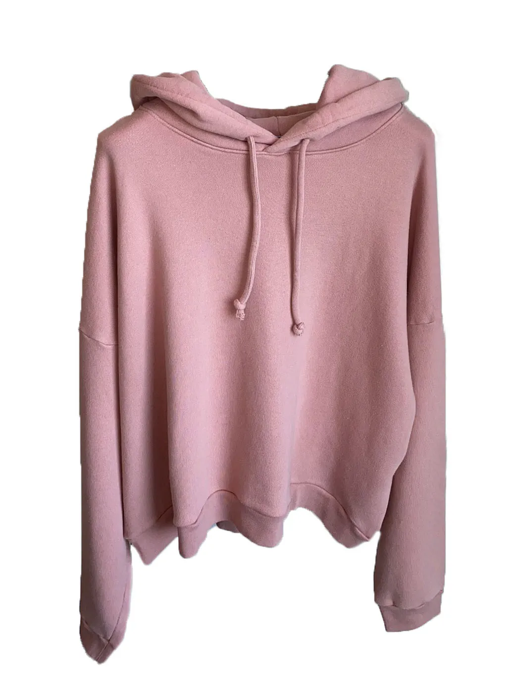 

Sweatshirt short hooded version solid color drawstring design versatile and comfortable 2023 fall new 1024