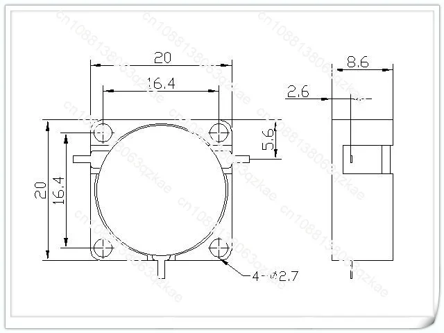 4G communication RF WH2020X series circulator 600-4000MHz frequency custom factory direct sales