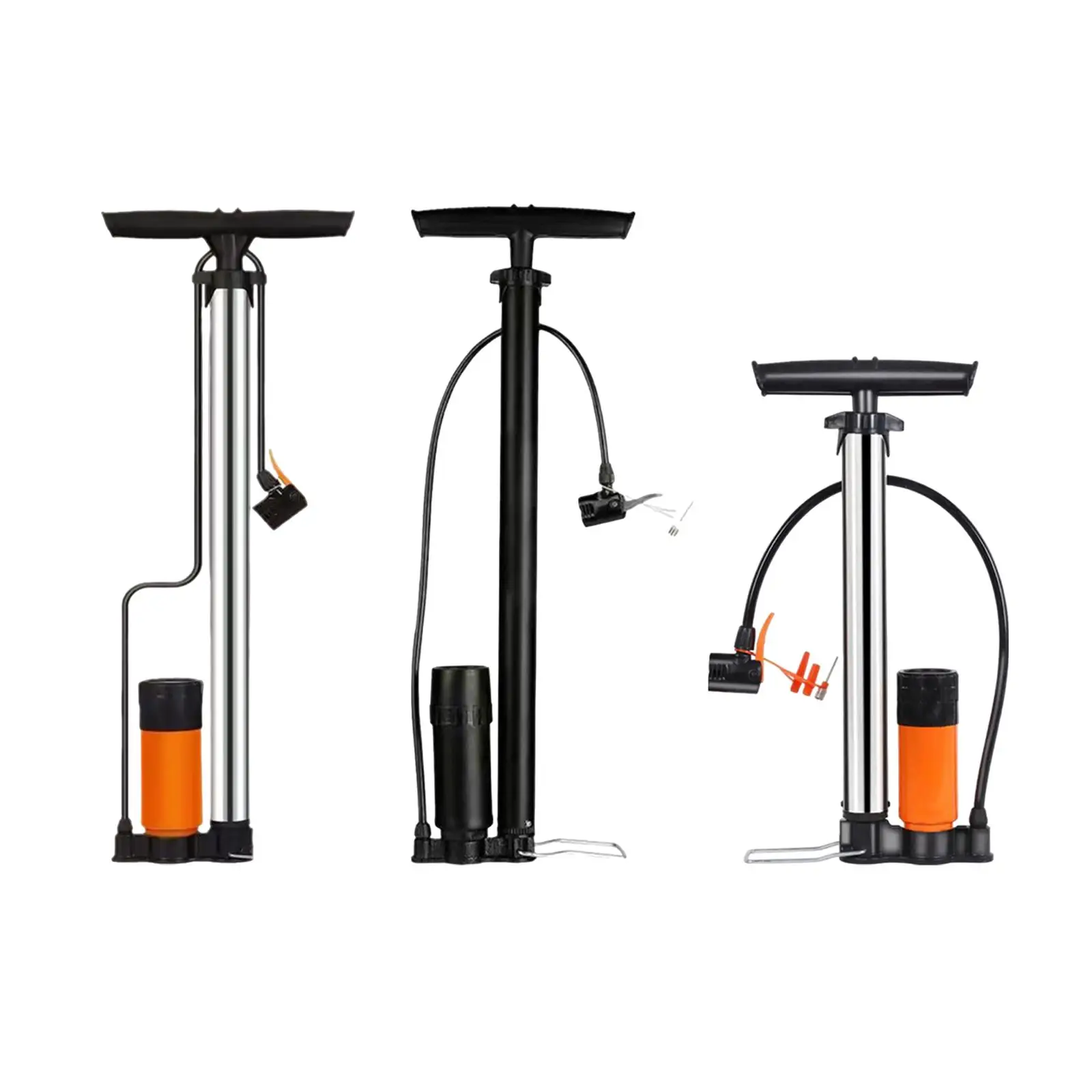 Bike Tire Pump Stainless Steel Hand Pumps for Air Bed Inflatable Toys Balls