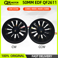 QX-MOTOR 50MM EDF QF2611 Brushless Motor 3300/4000/4600/5000KV CW/CCW 12 Blades Ducted Fan For 3-4S Lipo RC Airplane Model