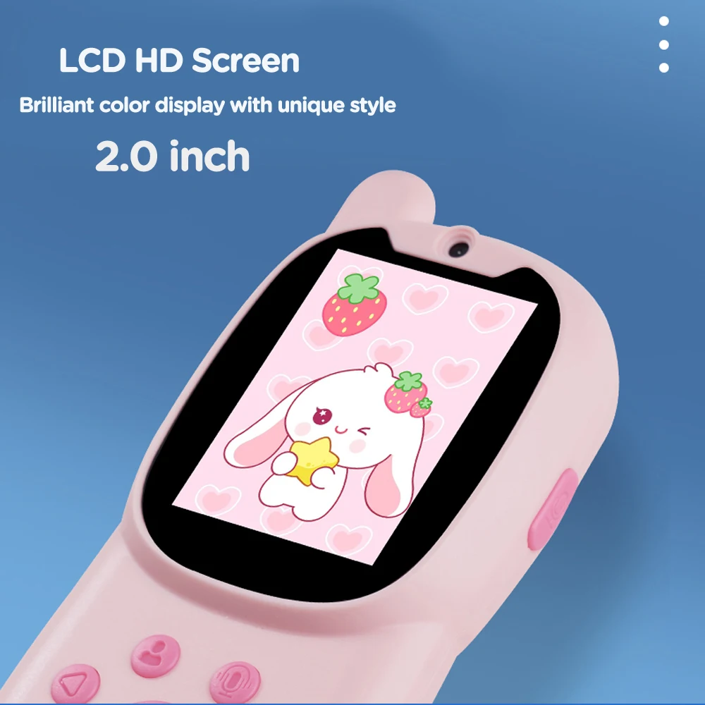 2 قطعة أجهزة اتصال فيديو لاسلكية قابلة للشحن للأطفال يده الاتصال الداخلي المدمج في كاميرا فيديو داخلي في الهواء الطلق ألعاب عائلية التخييم التنزه #4