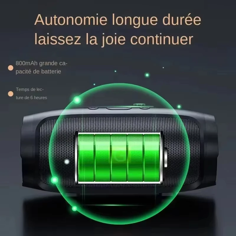 Lenovo Bluetooth 5.4 Portable Wireless Speakers TF USB FM Dual Speaker Stereo Playback Voice Broadcasting Subwoofer Sound Box image 3