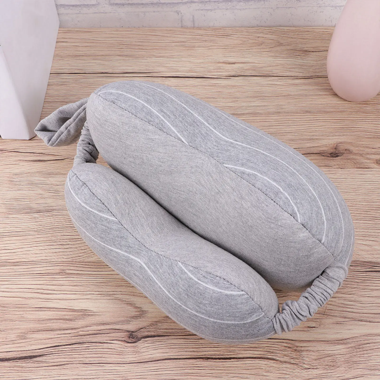 1Pcs U-Shaped Eye Mask Pillow Soft Pure Cotton Fabric Gentle on Skin Non-Deforming Pressure Relief Travel Neck Pillow