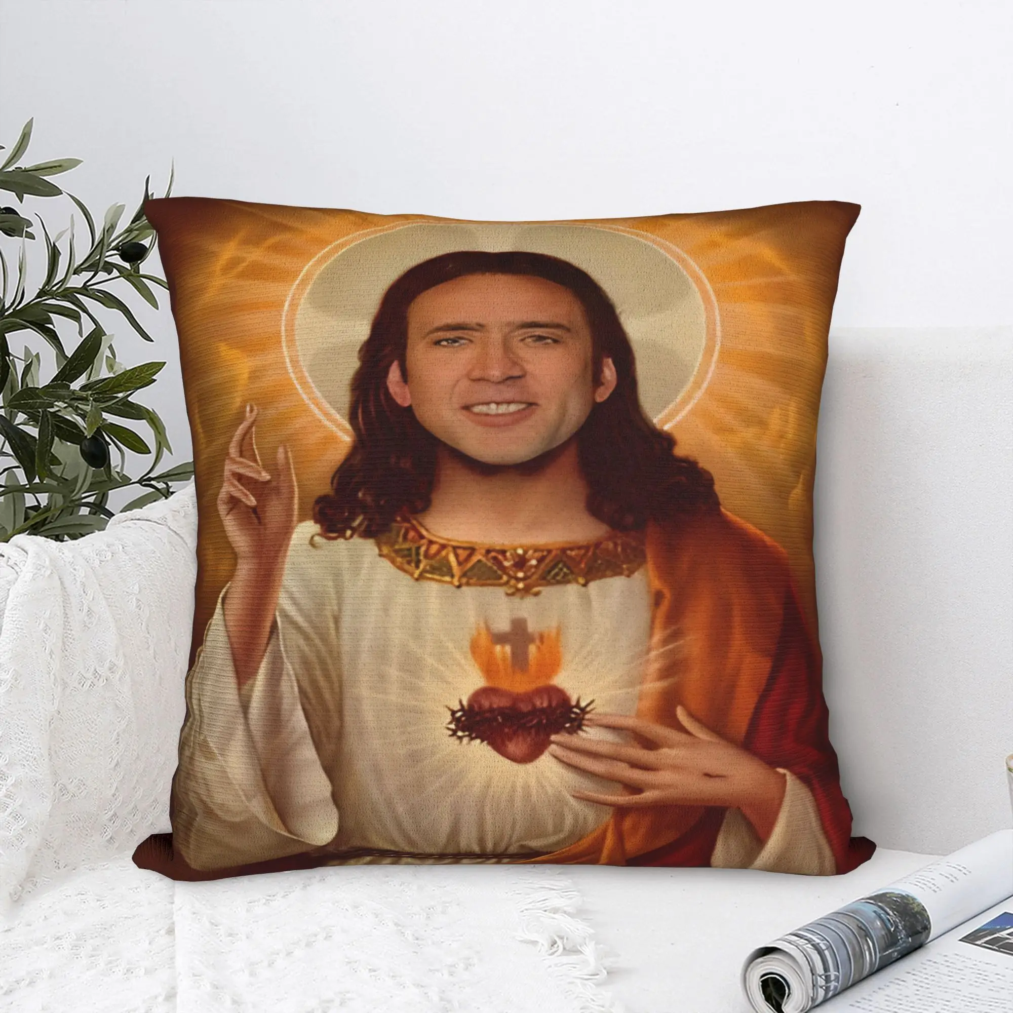 Car Decorations Nicolas Cage Pillowcase Merch  Pillow Covers Zipper Multi Size