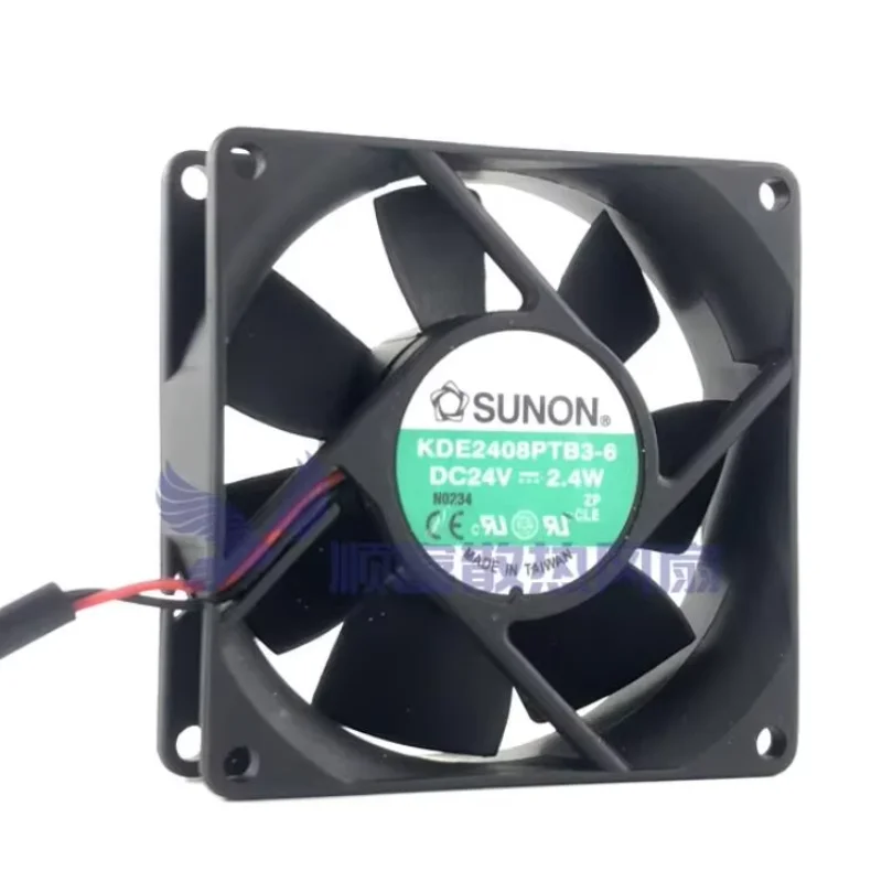 SUNON KDE2408PTB3-6 DC 24V 2.4W 80x80x25mm مروحة تبريد خادم سلكين