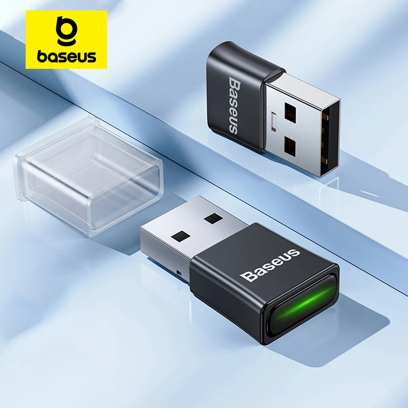 Baseus USB Bluetooth 5,3 адаптер-ключ для ПК, динамик, беспроводная мышь, клавиатура, музыкальный аудиоприемник, передатчик, беспроводной адаптер