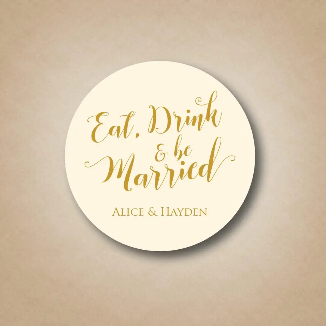 

24pcs Wedding Favor Stickers Eat Drink and Be Married Stickers Personalized Favor Labels Treat Box Tags Navy Wedding Favors