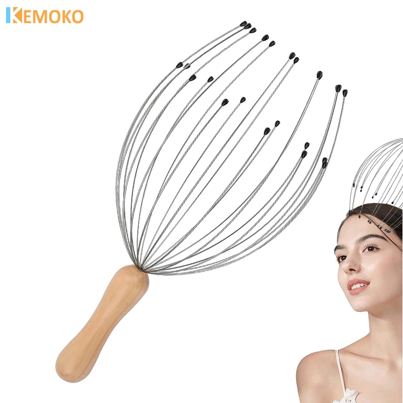 

Octopus Head Massager Scalp Massage Relaxation Relief Body Massage Remove Muscle Tension Tiredness Metal Head Relax Massager