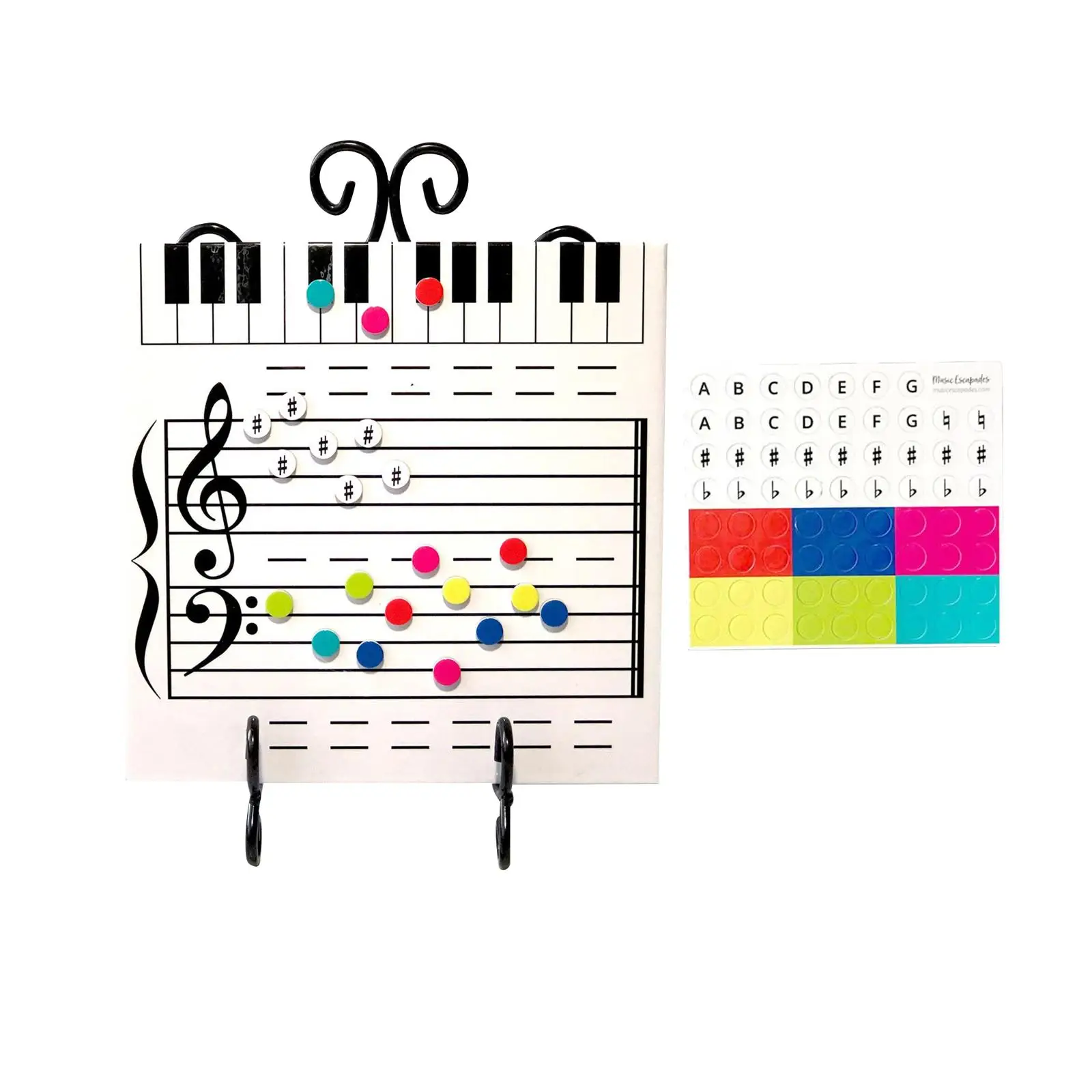 Music Symbol Writing Whiteboard Magnetic Dry Erase Board for Indoor Birthday