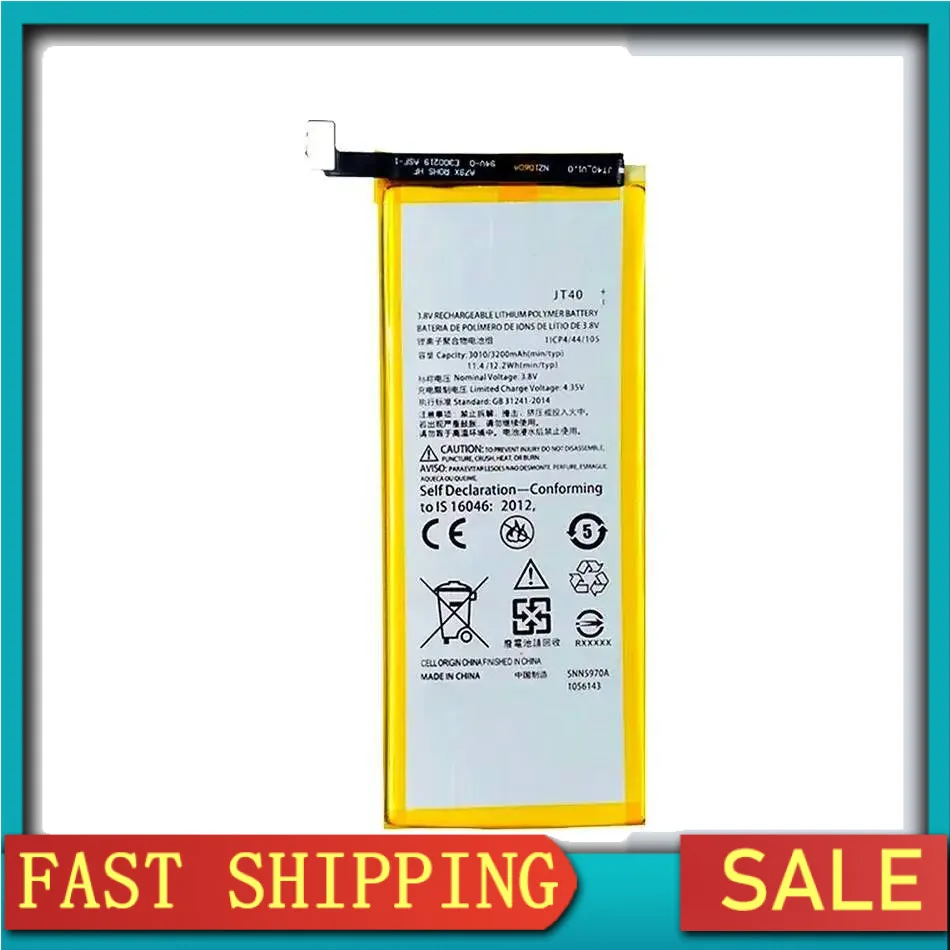 

Long-Lasting Mobile Phone Battery 3200mAh For Motorola Moto G6 Plus XT1926-6 XT1926-7 High Capacity JT40