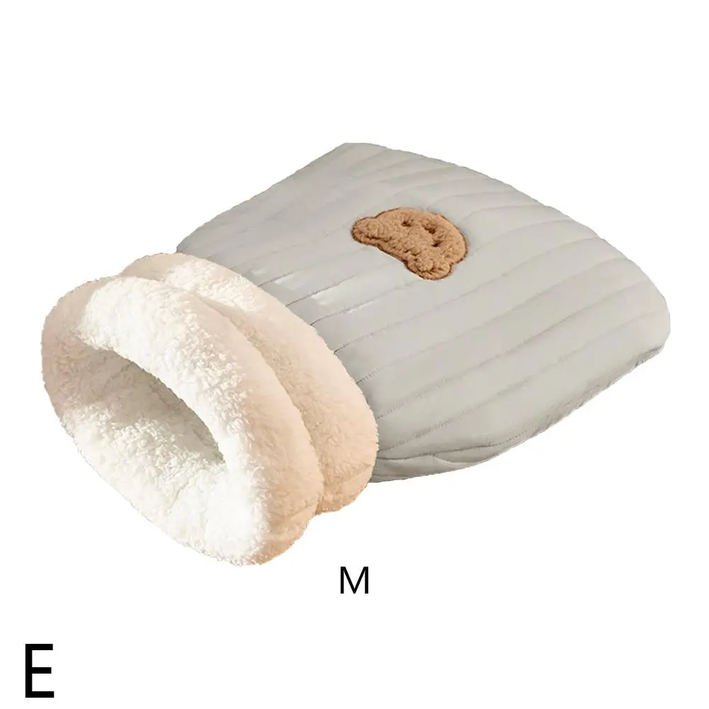 Winter Warm Sleeping Bag Soft Plush Bed Comfortable Pet Bed For S Small Dogs Kitten Accessories M4p5