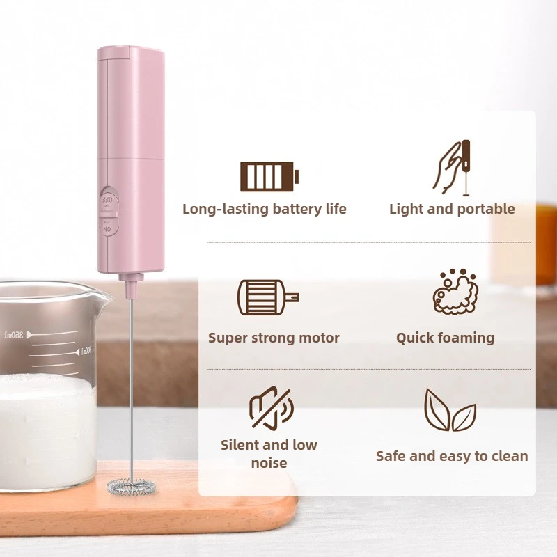 Электрический вспениватель молока, ручной блендер, портативный мини-ручной быстрый вспениватель, венчик для кофе, капучино, миксер для крема, пищевой блендер для яиц