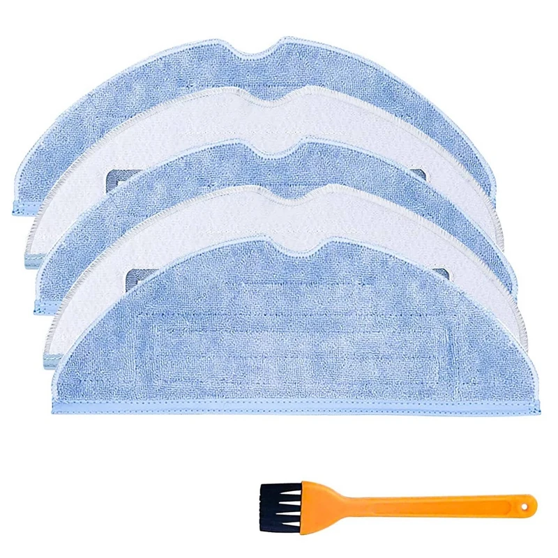 Mop Cloths For Xiaomi Roborock S7 S7plus T7 T7plus T7splus Vacuum Cleaner Accessories Mop With Brush Reusable & Washable