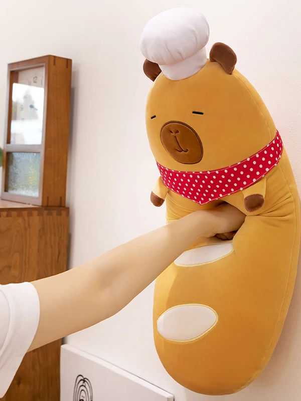 

Transforming Chef Guinea Pig Pillow ex Birthday Gift Animal Toy Soft PP Cotton Filled Velvet Fabric for Boys And Girls