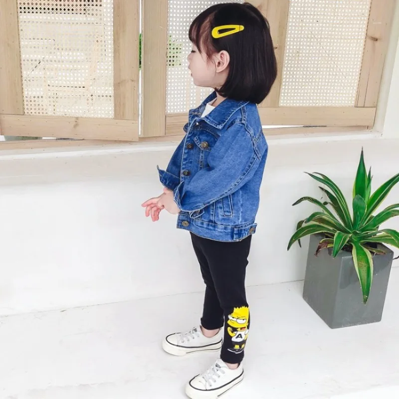 Girls Boys Denim Jacket Korean Style Loose Kids Spring and Autumn Clothing 2024 New Children Jacket Baby Top Fashion Clothing