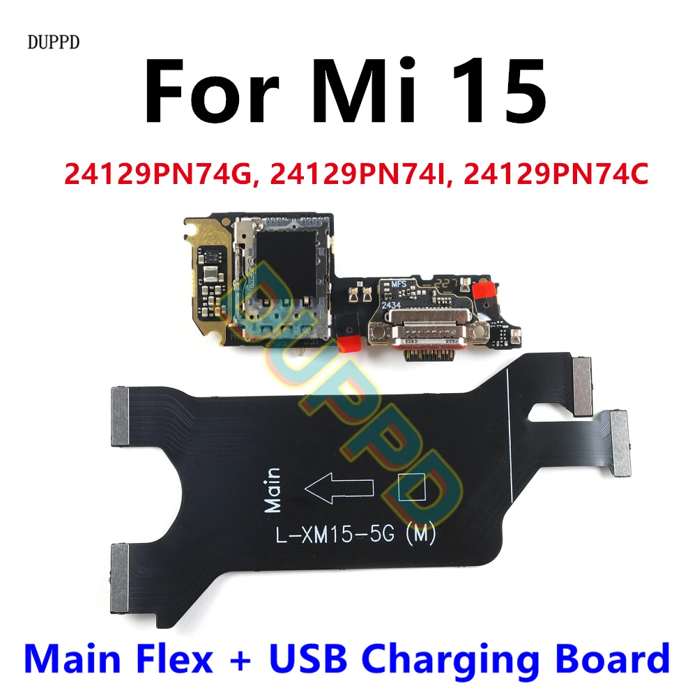

Для Xiaomi 15 Mi 15 док-разъем USB-зарядное устройство порт для зарядки материнская плата основная материнская плата гибкий кабель 90 Вт