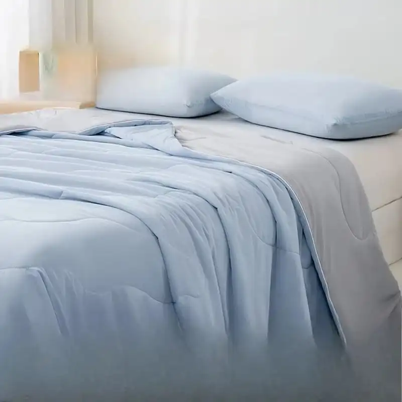 Home Travel Comfortable Skin Friendly Summer Cooler Quilt Air Conditioning Quilt Antibacterial Cool Feeling Fiber Thin Blanket