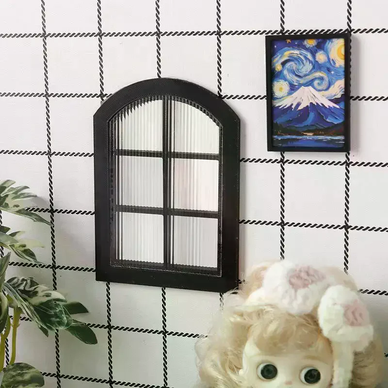 [JT]1개 1/12 인형집 시뮬레이션 창틀 모델 인형집 생활 장면 가구 장식 미니어처 건축 소품