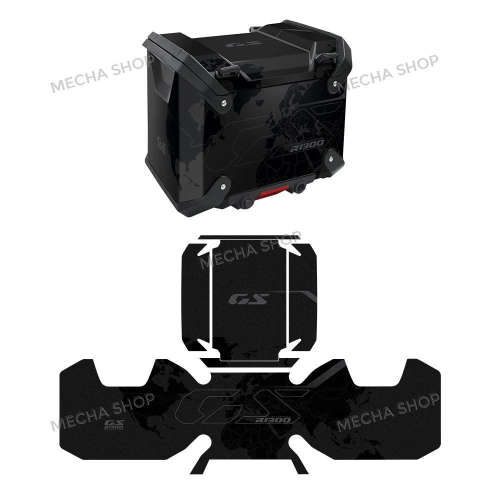 Motorcycle Suitcase Stickers Trunk Middle/Side Stickers Protection Decal For R 1300 GS Adventure Racing Red Triple Black 2025 image 3