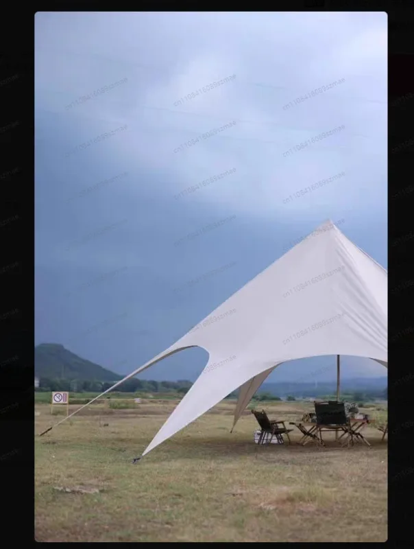 

Супербольшая палатка для кемпинга с защитой от солнца и дождя Wanzhongshan, с одно-, двух- и трехсекционным навесом.