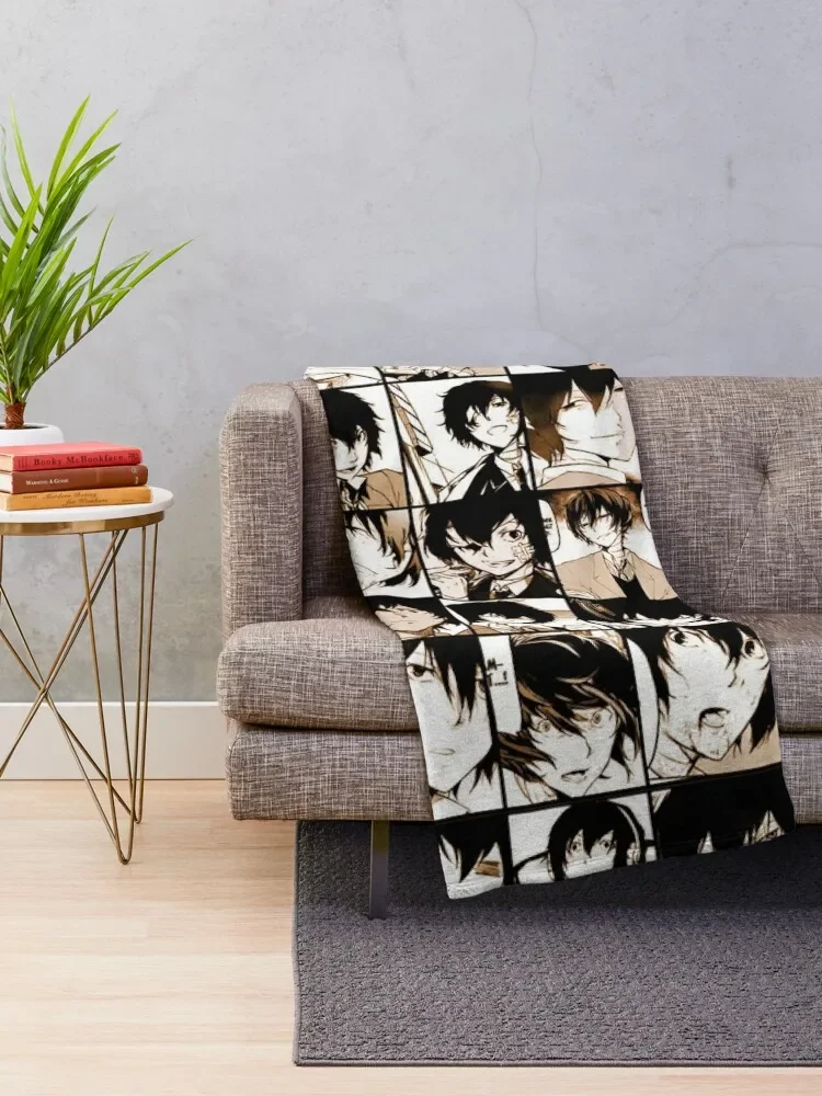 Dazai osamu collage- manga color version Throw Blanket christmas decoration funny gift Blankets