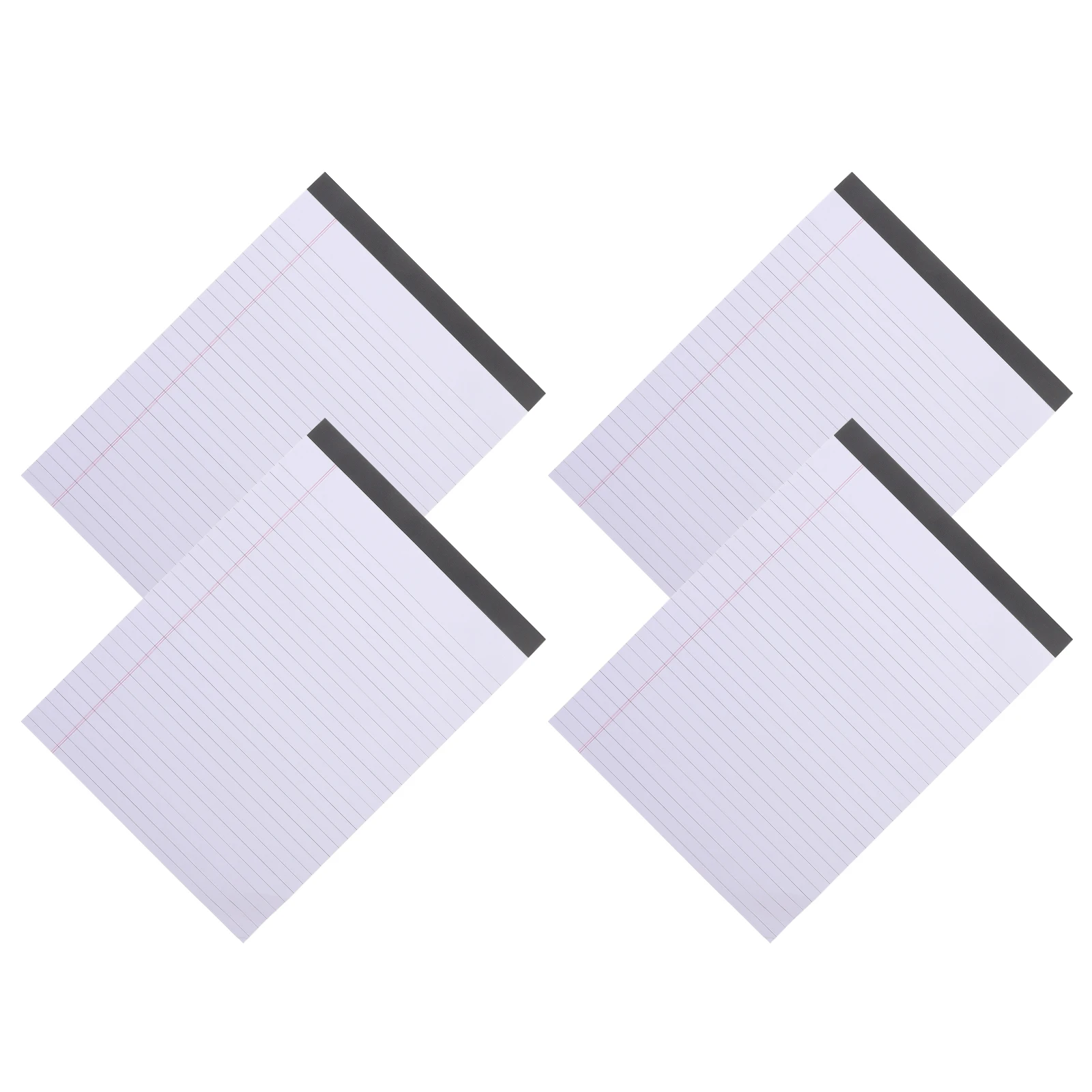 4pcs A4 Legal Pad Tear Off Notepad Thick Paper Wide Ruled Portable For Office School Notebook Time Planning Pads