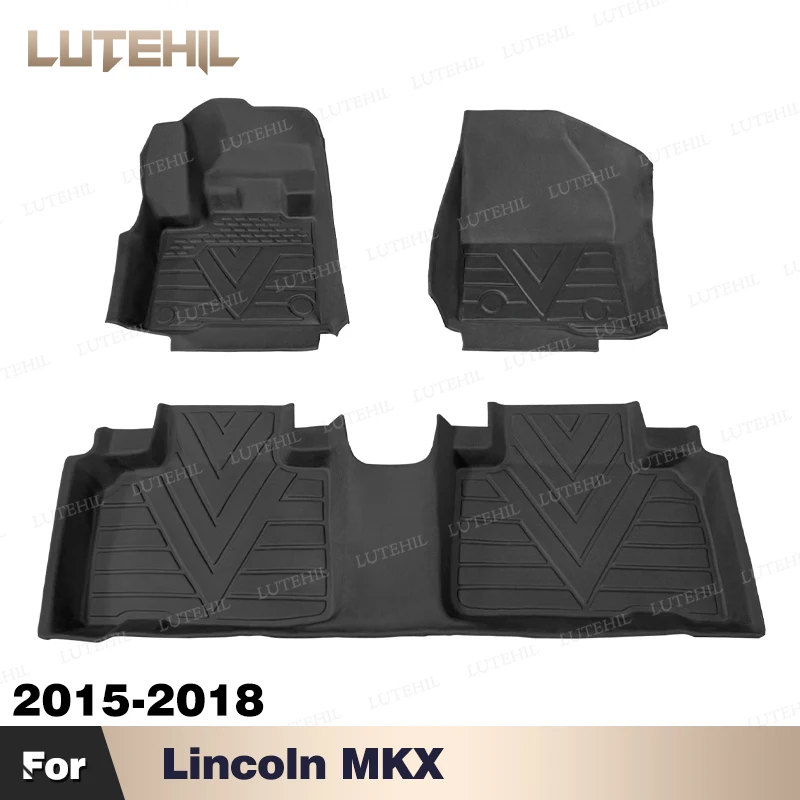 

Для Lincoln MKX 2015-2018 2017 2016, всепогодный напольный коврик из ТПЭ, коврик, автомобильная защита для интерьера, аксессуары