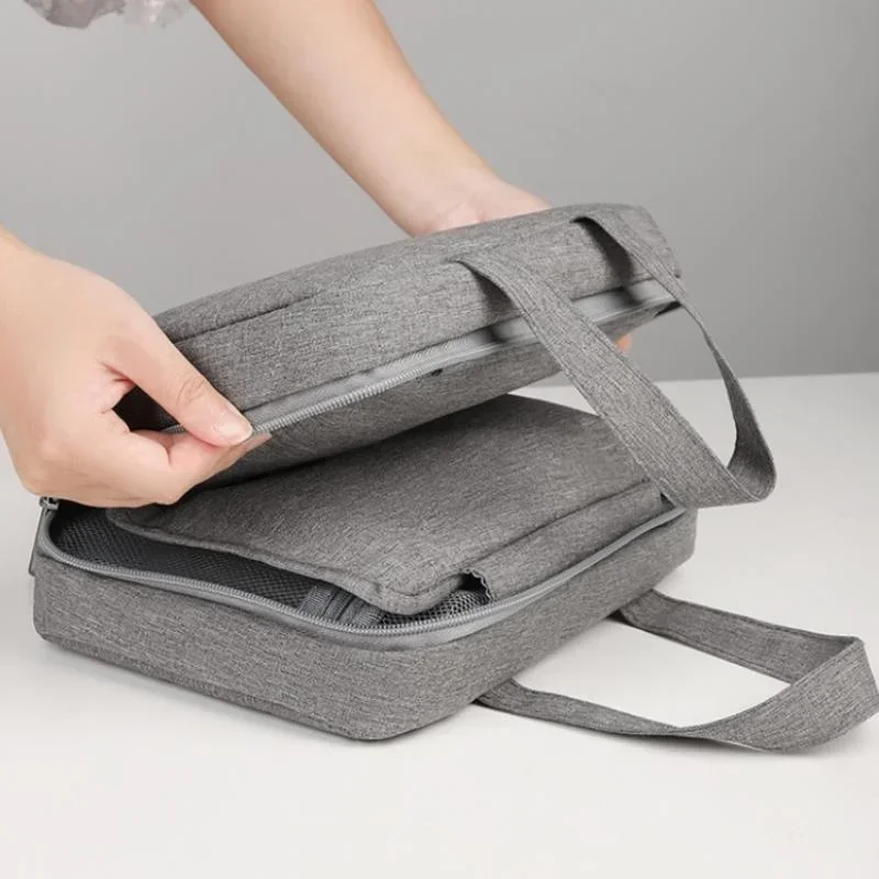 Neceser portátil Multifu, separación en seco y húmedo, bolsas de maquillaje de cuatro pliegues, caja de almacenamiento plegable impermeable para viaje de gran capacidad