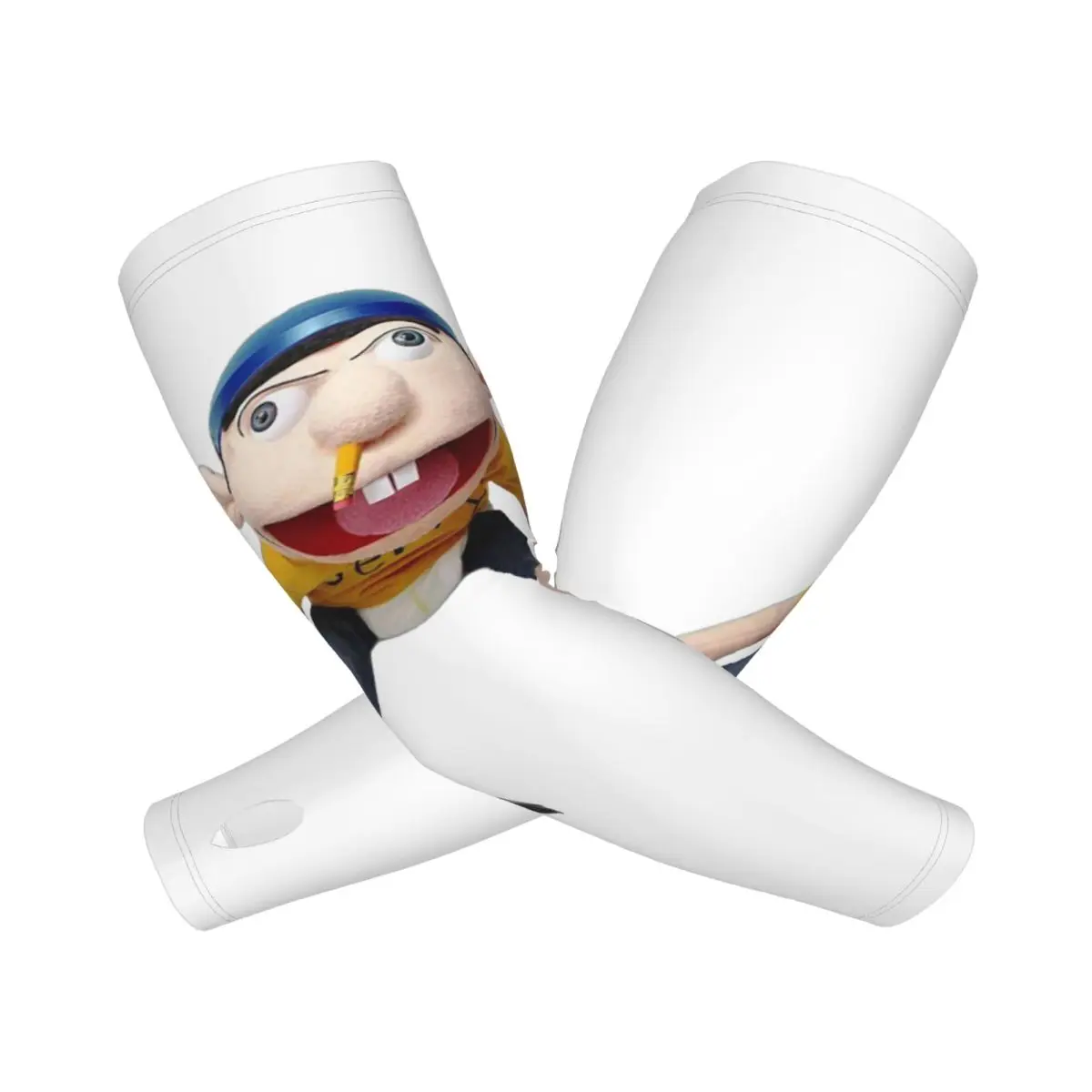 

Jeffy Puppet уличные рукава для защиты от солнца и ультрафиолета, летние рукава из ледяного шелка для езды на велосипеде с татуировкой