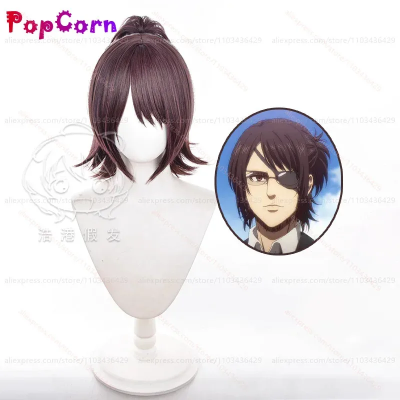 

LQHange Zoe Wig Unisex 40cm Short Sasha Braus Wig Dark Purple Wig Cosplay Anime Wigs Heat Resistant Synthetic Wigs