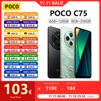 POCO C75 4G Global Version Smartphone 128G/256G Helio G81-Ultra 6.88\