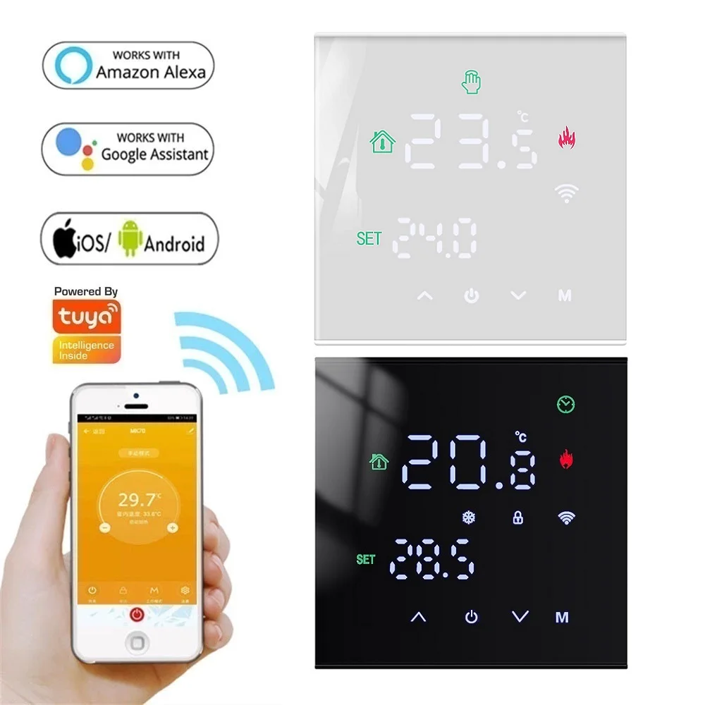 Smart Temperature Remote Controller M3H Tuya WiFi termostato 3A 16A Display LCD Touch Screen per acqua/pavimento elettrico/caldaia a Gas