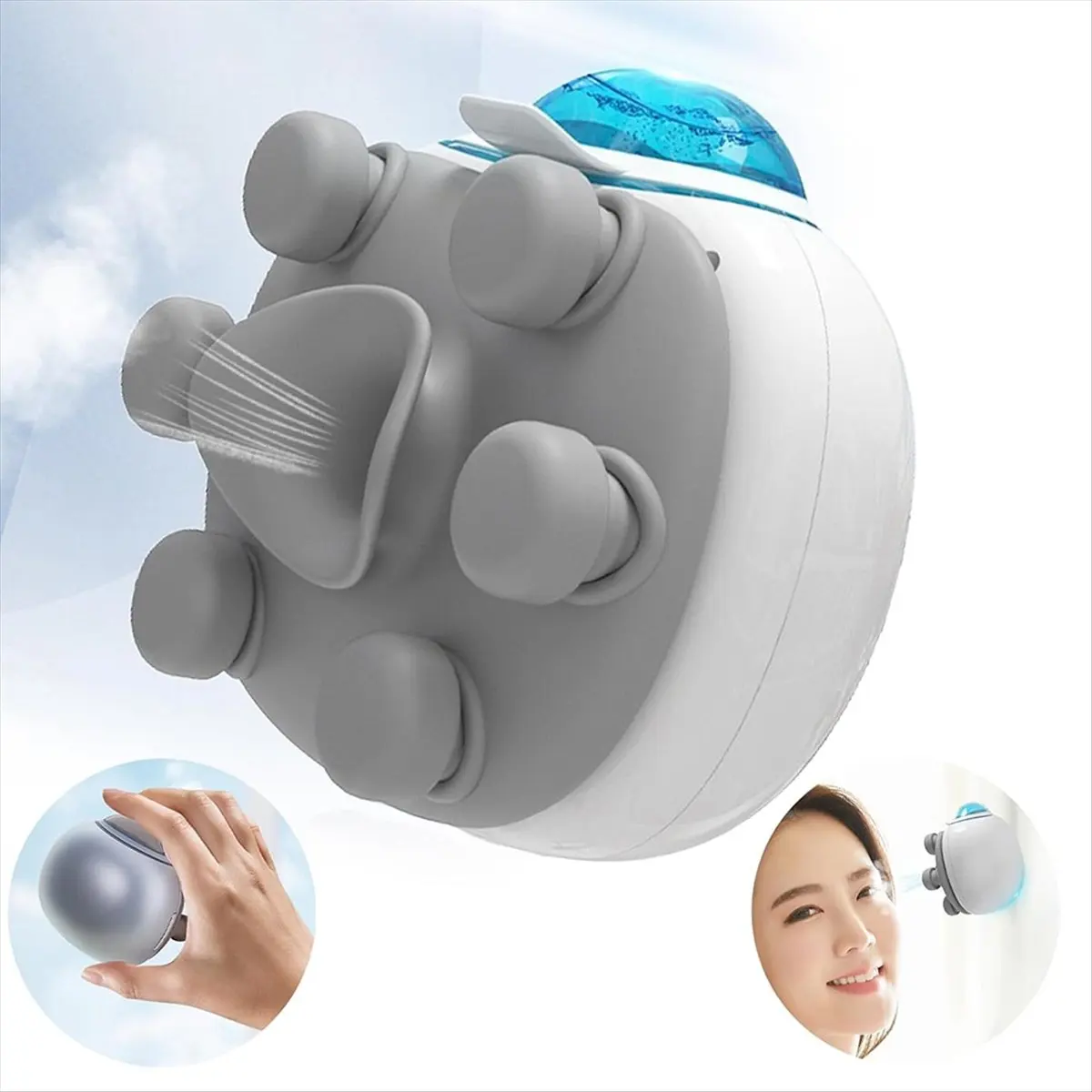 2026 جديد + بخاخ العين الاهتزاز مدلك العين ، البخار العين الجلد سبا رطبة الحرارة البخاخة المحمولة الكهربائية أداة تدليك العين الصغيرة