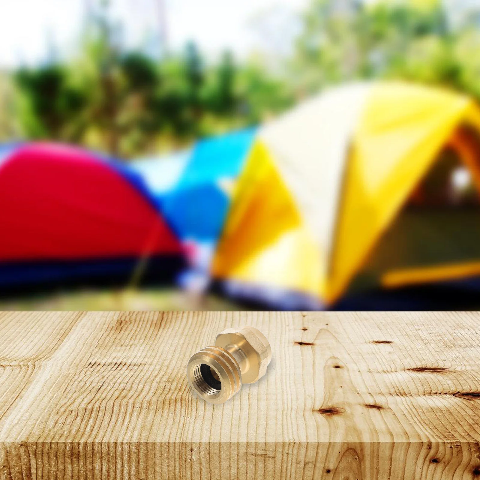 

1Lb Propane Bottle Conversion Adapter with Valve Heavy Duty Camping Furnace Converter for Outdoor Gas Refill Small Tank