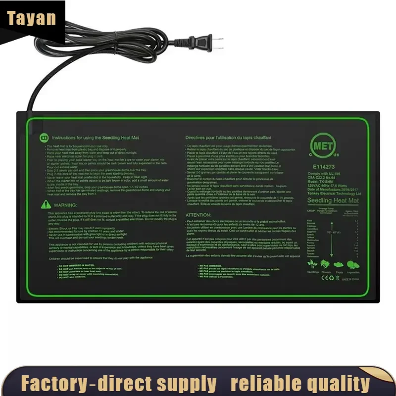 EE1 for Professional Manufacturer PVC Hydroponic Seedling Heating Pad Modern Warm Waterproof Greenhouse Seed Starting